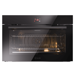 ILVE Professional Plus 90 cm-es fekete üveg TFT beépíthető sütő - Hidrolízis